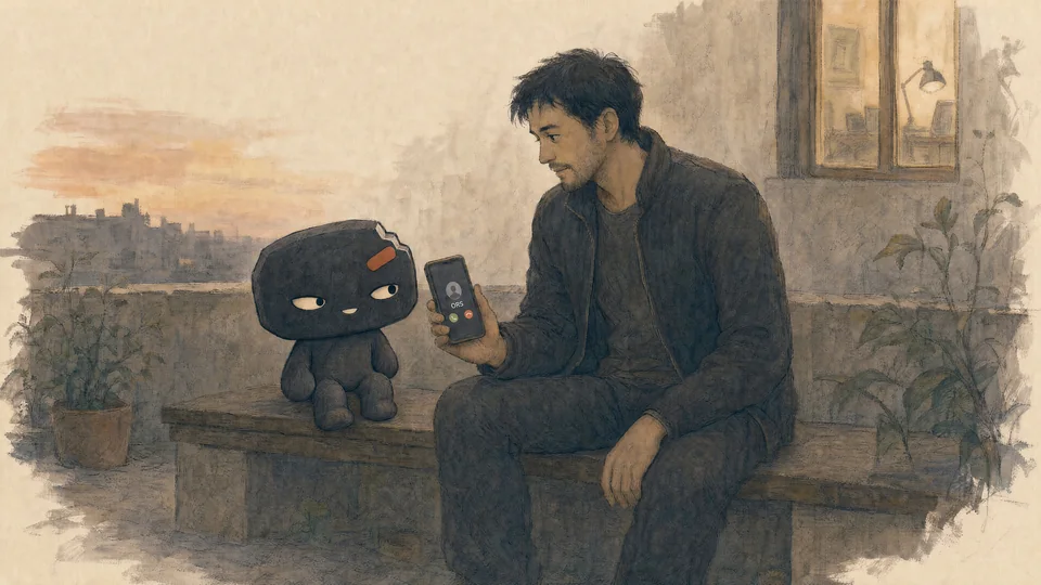 Ren shows Bal the incoming call and waits for his nod.